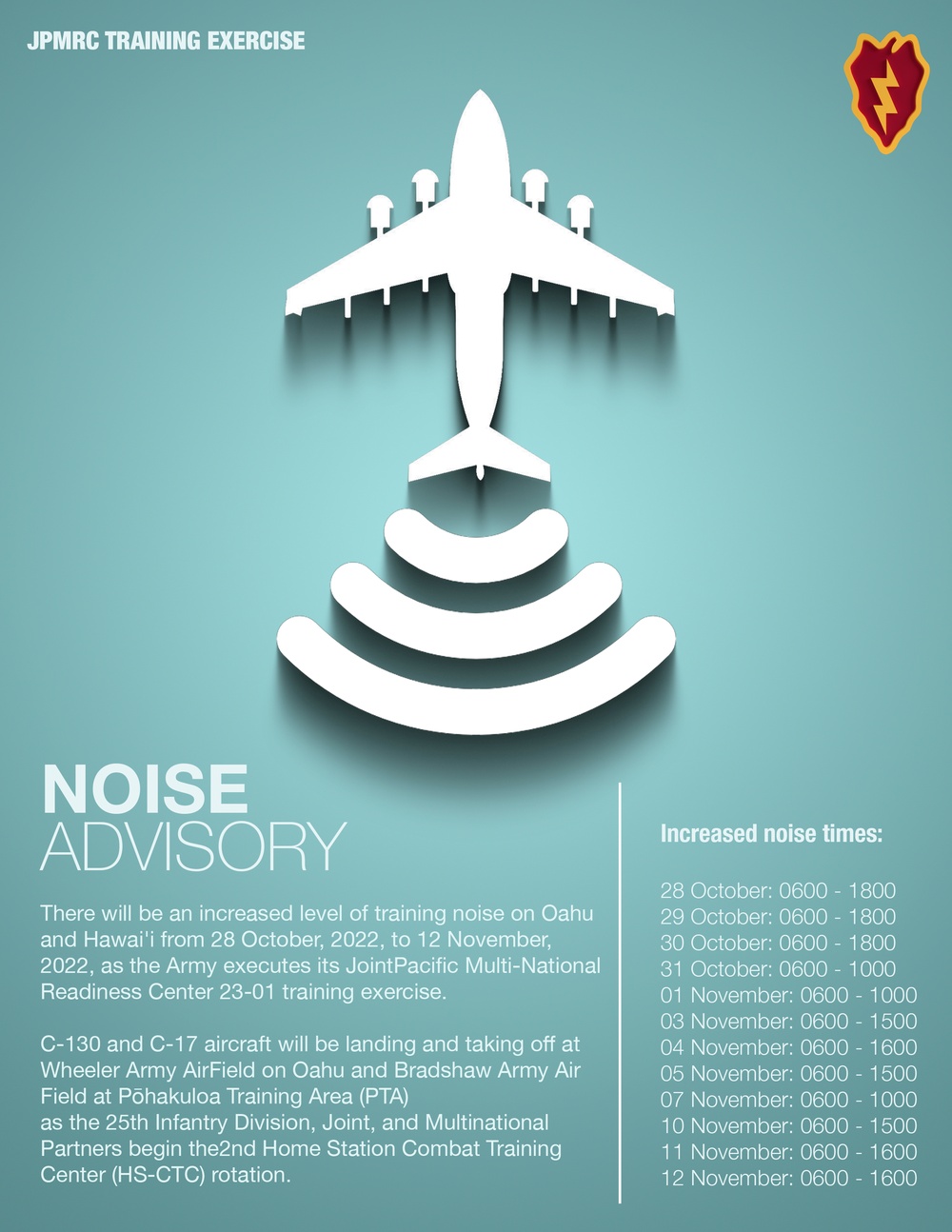 JPMRC Noise Advisory Flyer