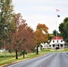 Fall Colors and the American Flag at Fort McCoy