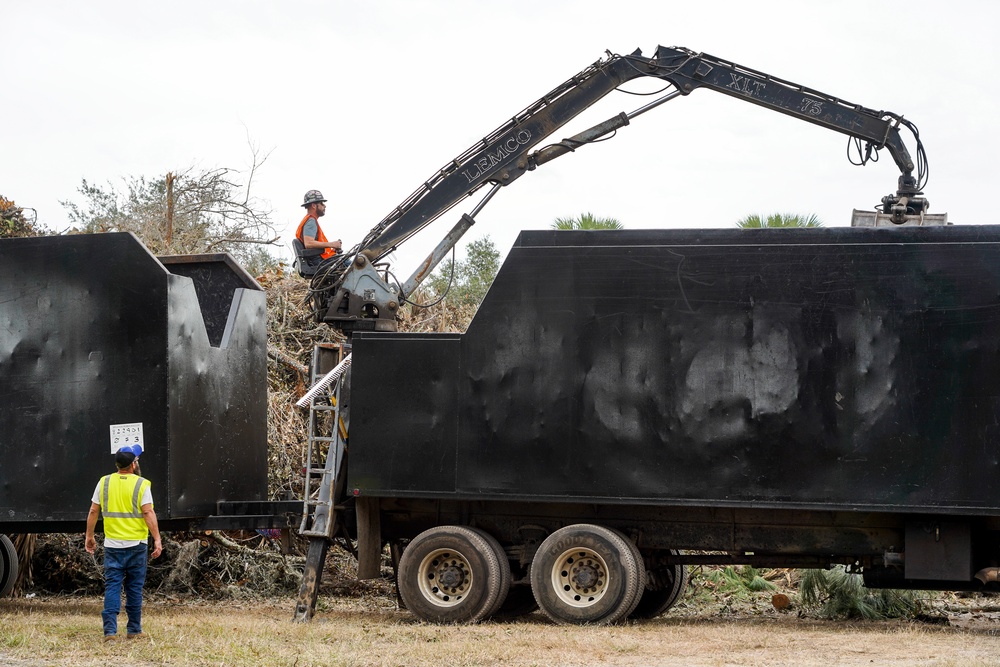 Debris Collected from Hurricane Ian