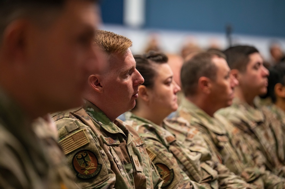 U.S. Space Force Chief of Operations addresses Guardians during all-call