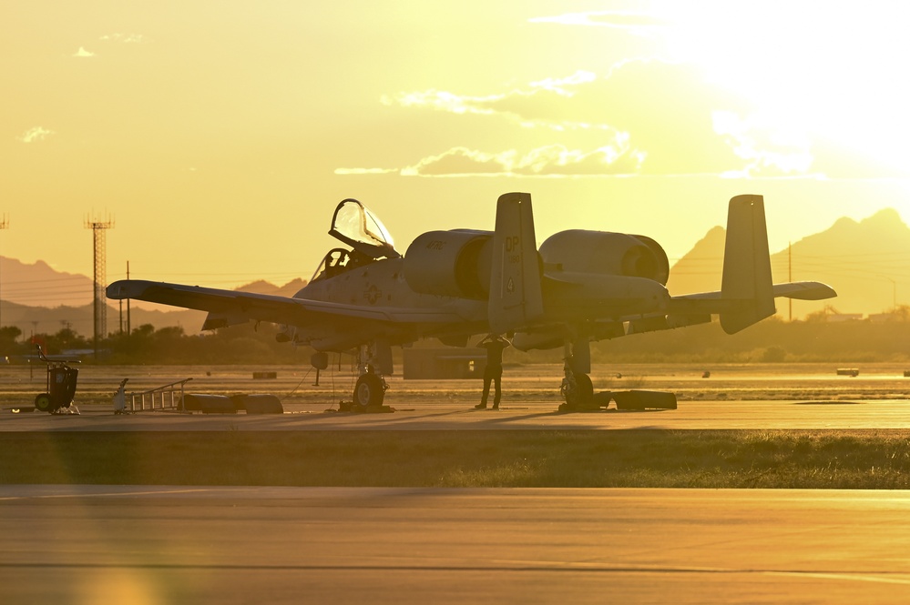 Sunset at the flight line