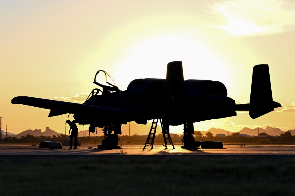 Sunset at the flight line