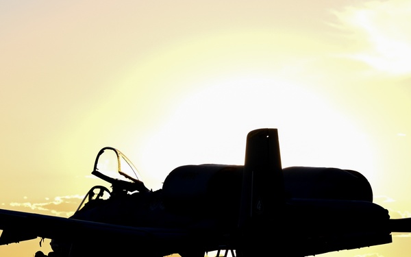 Sunset at the flight line