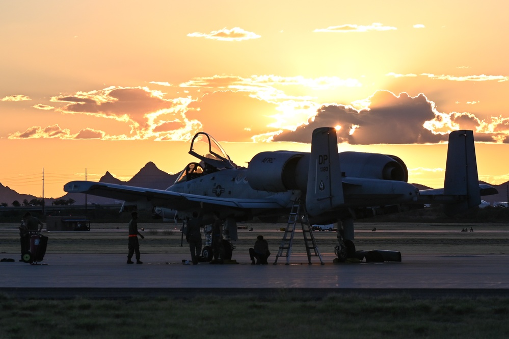 Sunset at the flight line