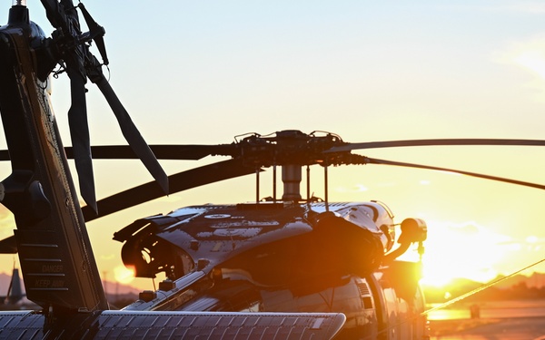 Sunset at the flight line
