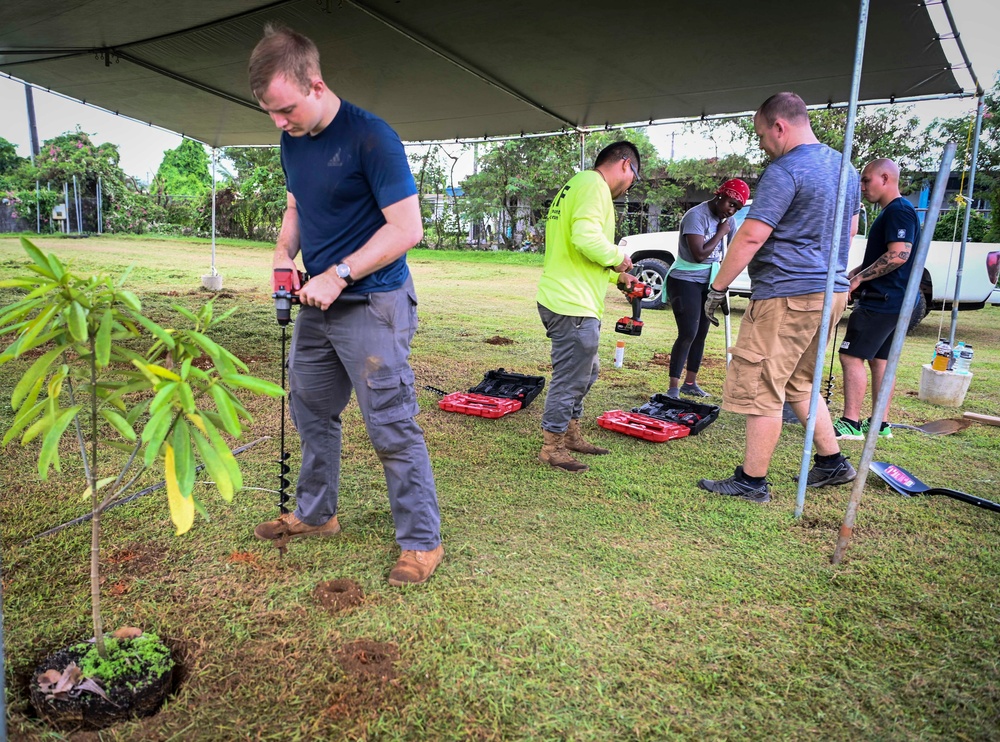 Andersen Airmen help promote Arbor Day on Guam