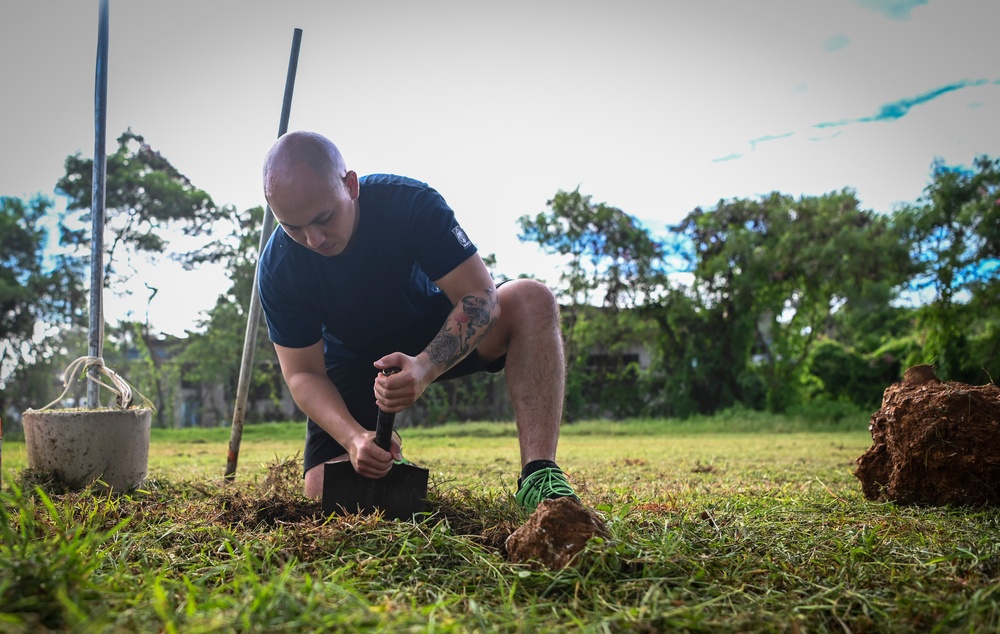 Andersen Airmen help promote Arbor Day on Guam