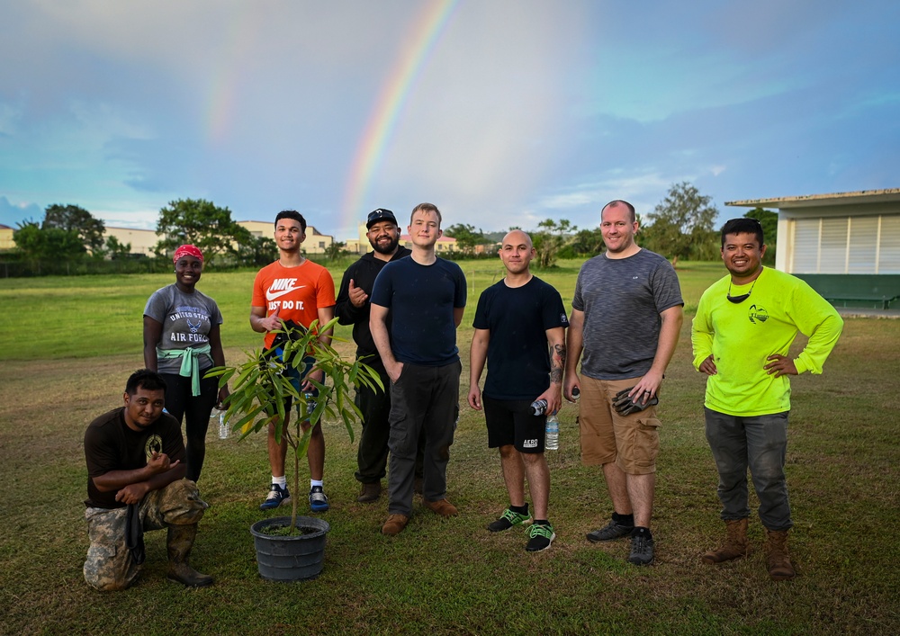 Andersen Airmen help promote Arbor Day on Guam