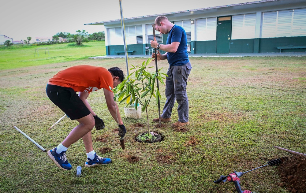 Andersen Airmen help promote Arbor Day on Guam