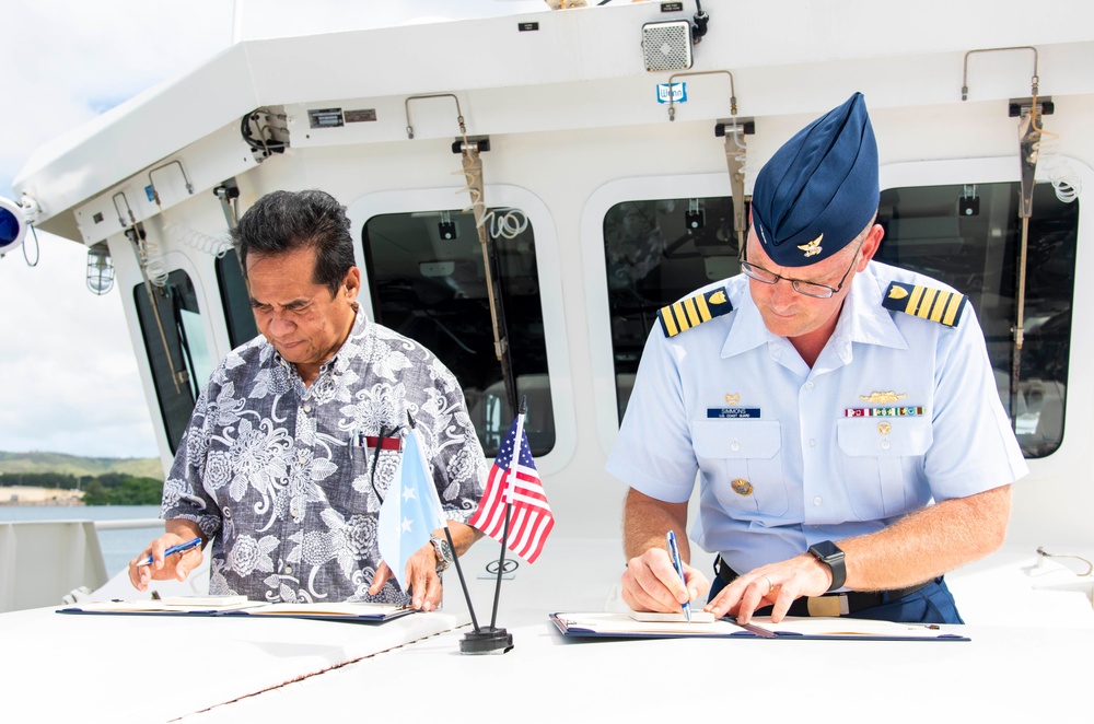 US Coast Guard and FSM Sign Inaugural Shiprider Agreement