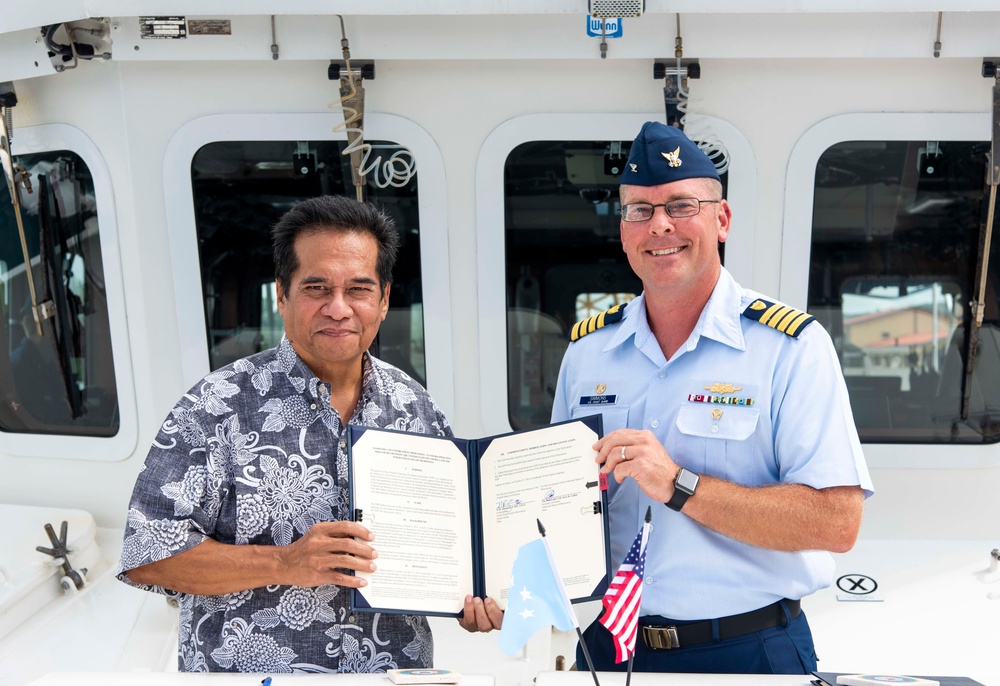 US Coast Guard and FSM Sign Inaugural Shiprider Agreement