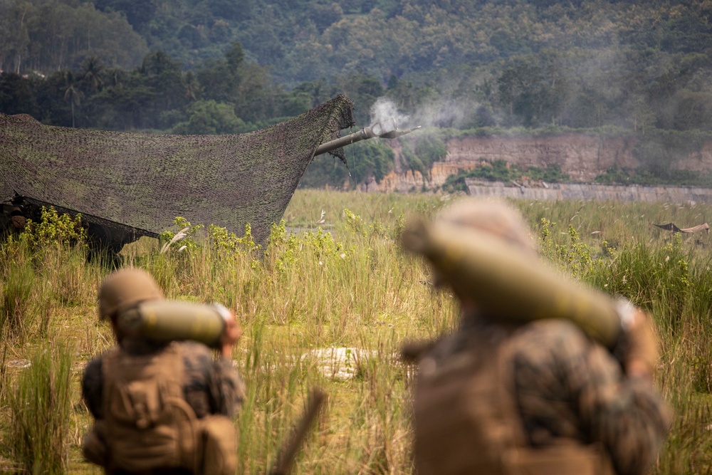 HIMARS and Easy Battery execute a live-fire demonstration during KAMANDAG 6