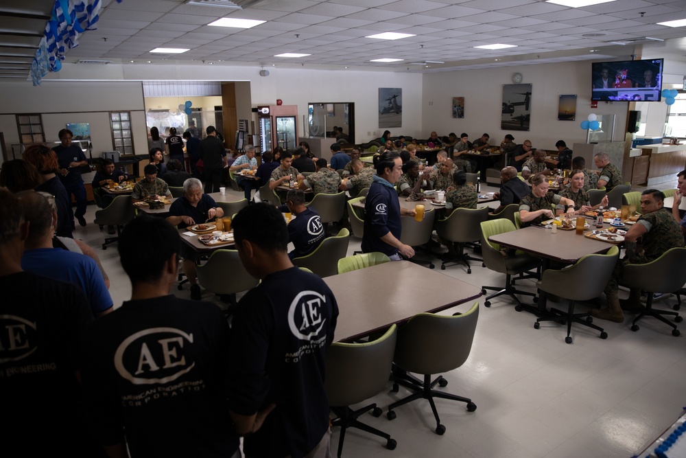 3rd MLG Marines and Sailors celebrate the 247th Navy Birthday