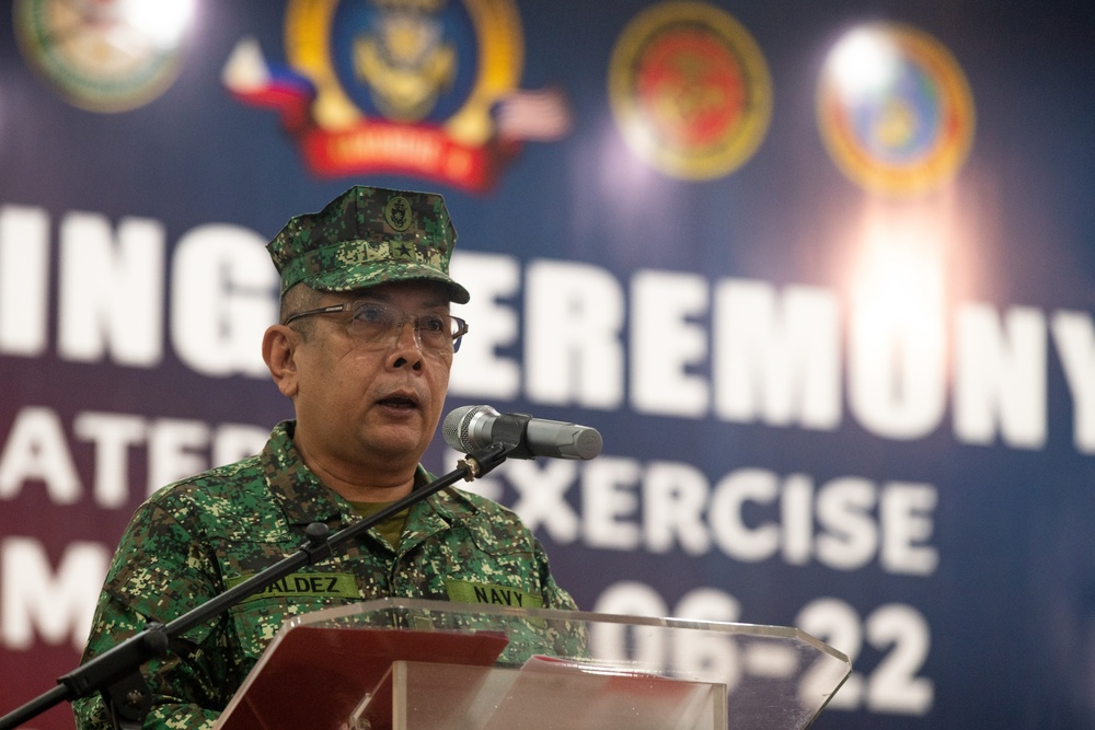 Service members of the AFP, JGSDF, ROKMC and the U.S. Armed Forces participate in the closing ceremony of KAMANDAG 6