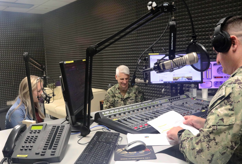 DVIDS - Images - NSA Naples CO's Radio Show [Image 2 of 3]