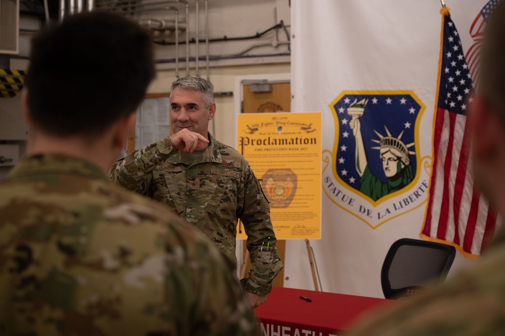 48th Fighter Wing celebrates Fire prevention week