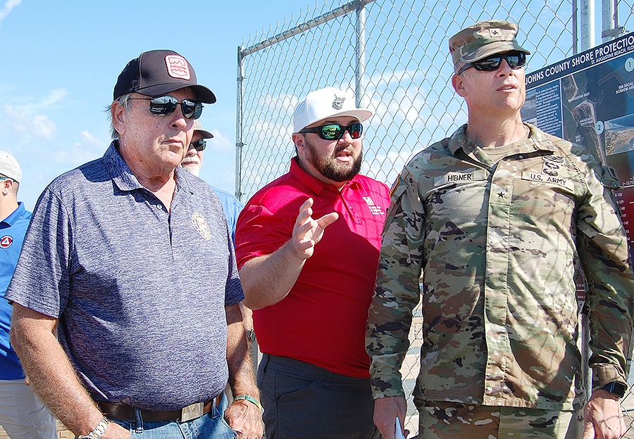 Corps of Engineers leaders survey northeast Florida coastal conditions after Hurricane Ian