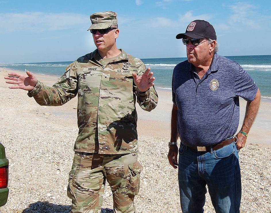 Corps of Engineers leaders survey northeast Florida coastal conditions after Hurricane Ian