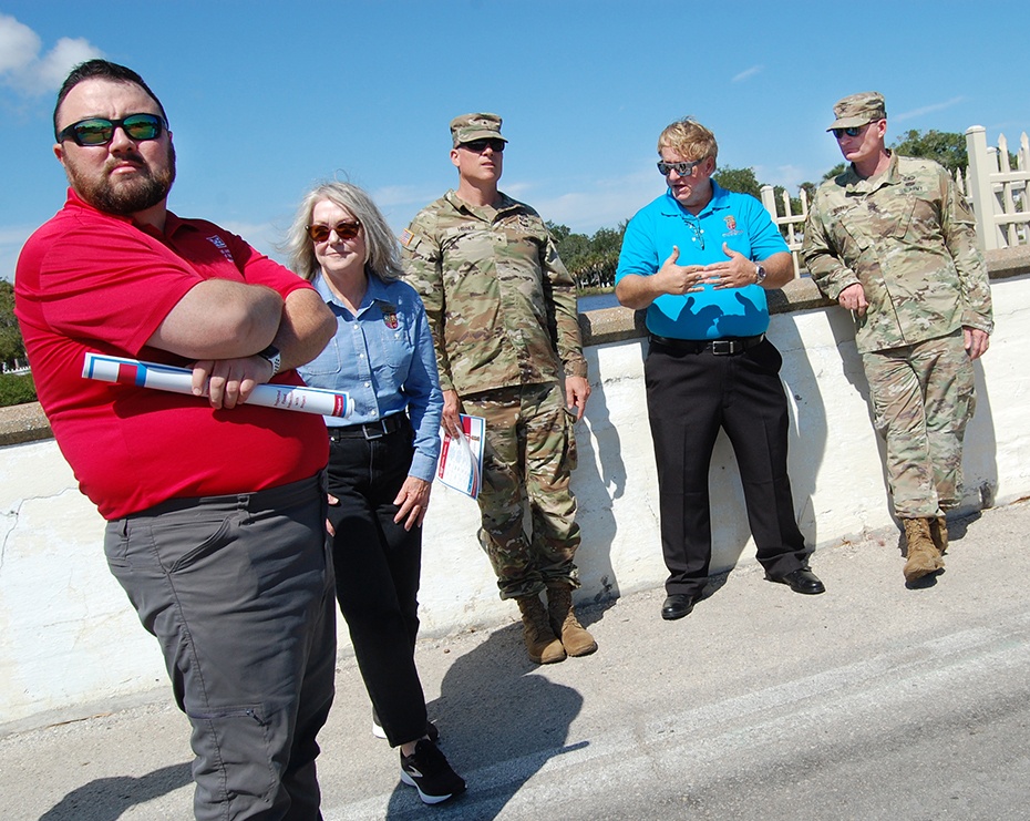 Corps of Engineers leaders survey northeast Florida coastal conditions after Hurricane Ian