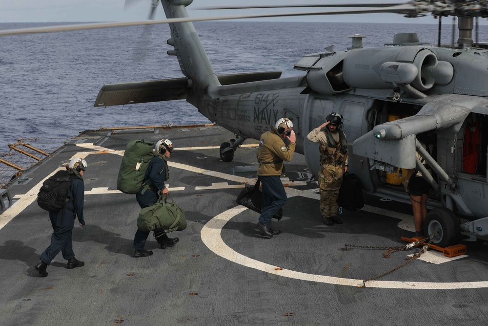 USS McFaul Conducts Flight Quarters