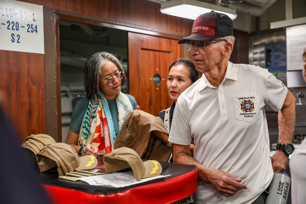 USS Higgins Facilitates Tour for VFW, American Legion During Thailand Port Visit