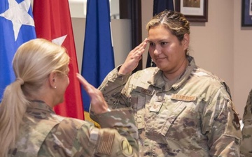 Marisela Garcia receives promotion to Master Sgt.