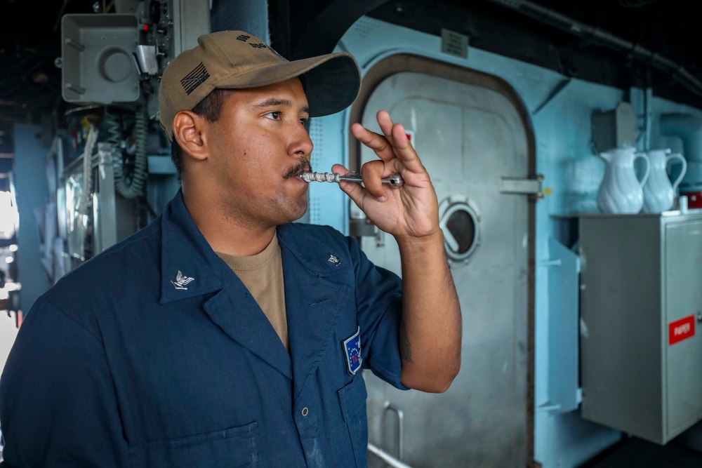 USS Higgins Conducts Replenishment-at-Sea With USNS Big Horn