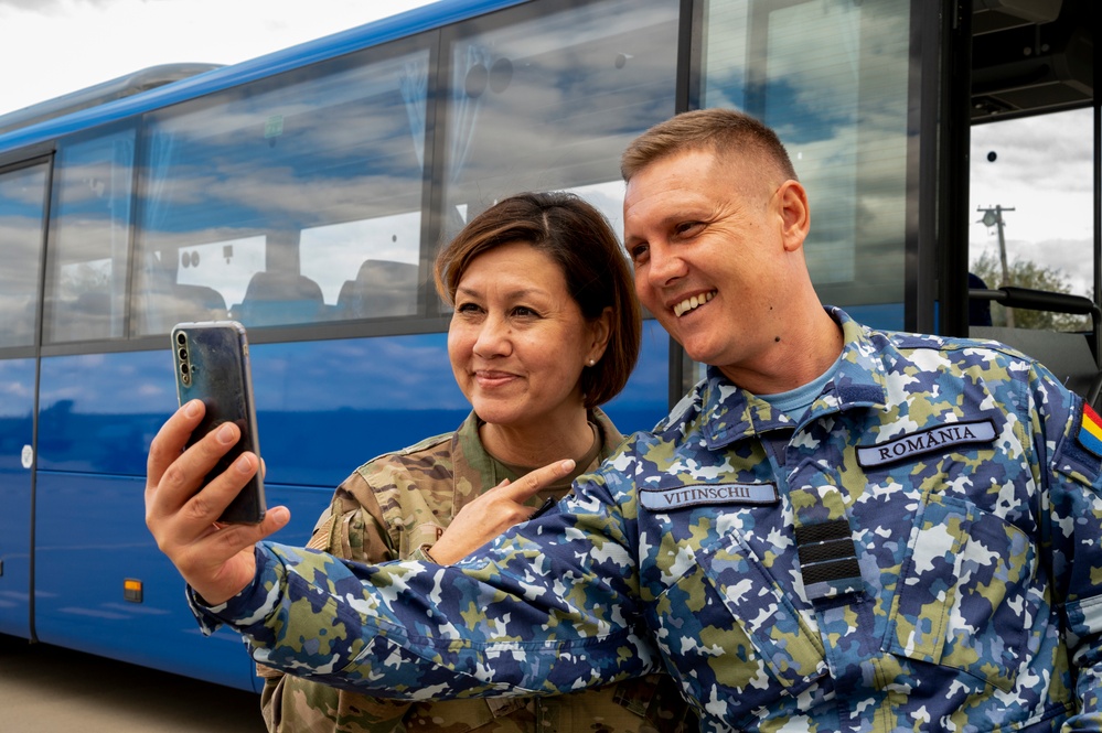 CMSAF visits with Romanian Air Force