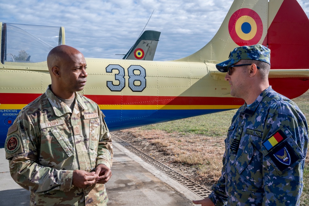 CMSAF visits with Romanian Air Force