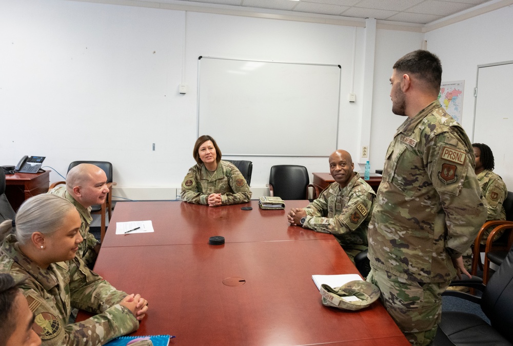 CMSAF visits with USAF members in Germany