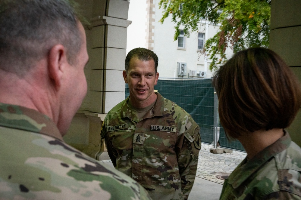 CMSAF visits with U.S. military members in Germany