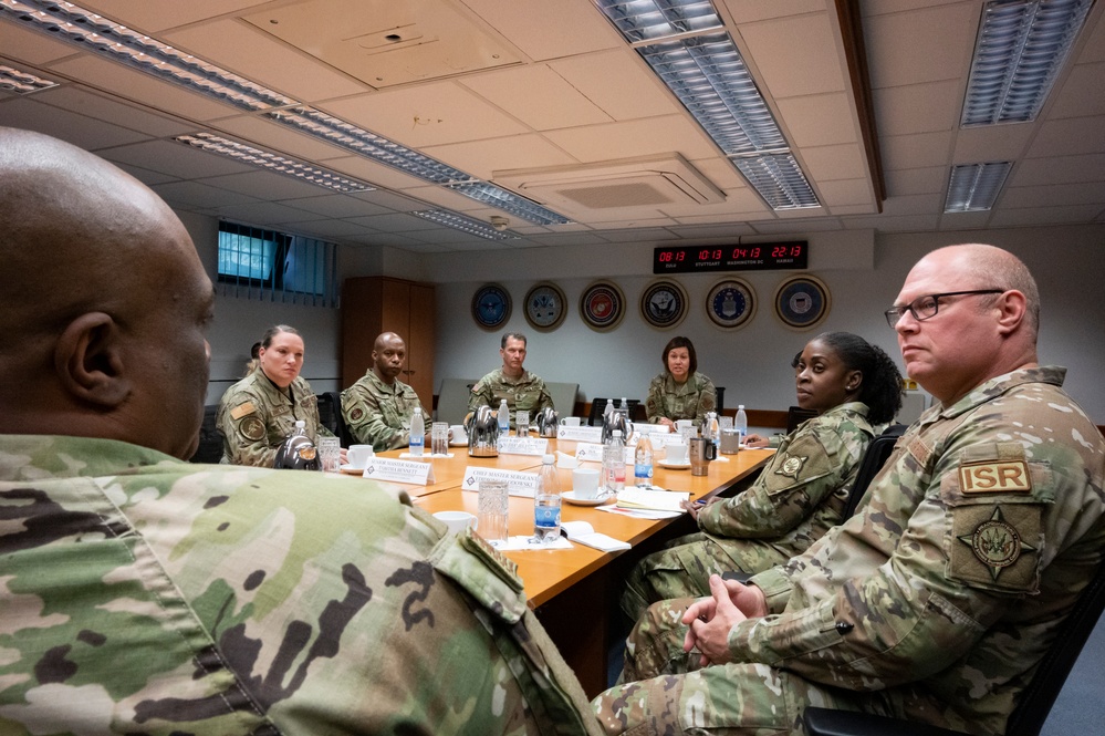 CMSAF visits with U.S. military members in Germany