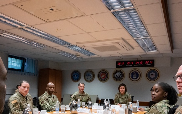 CMSAF visits with U.S. military members in Germany