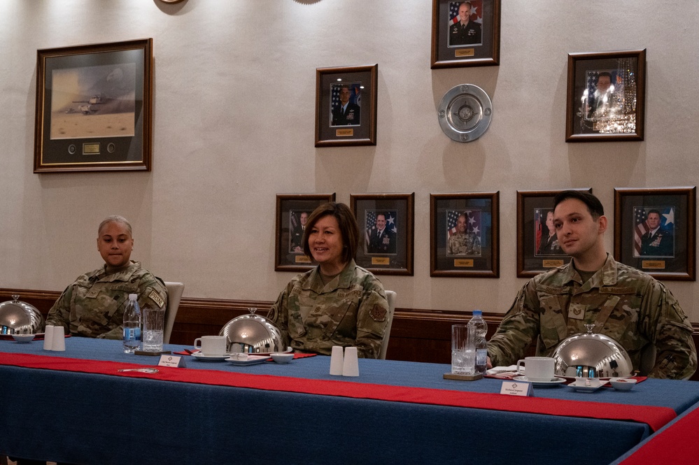 CMSAF visits with U.S. military members in Germany