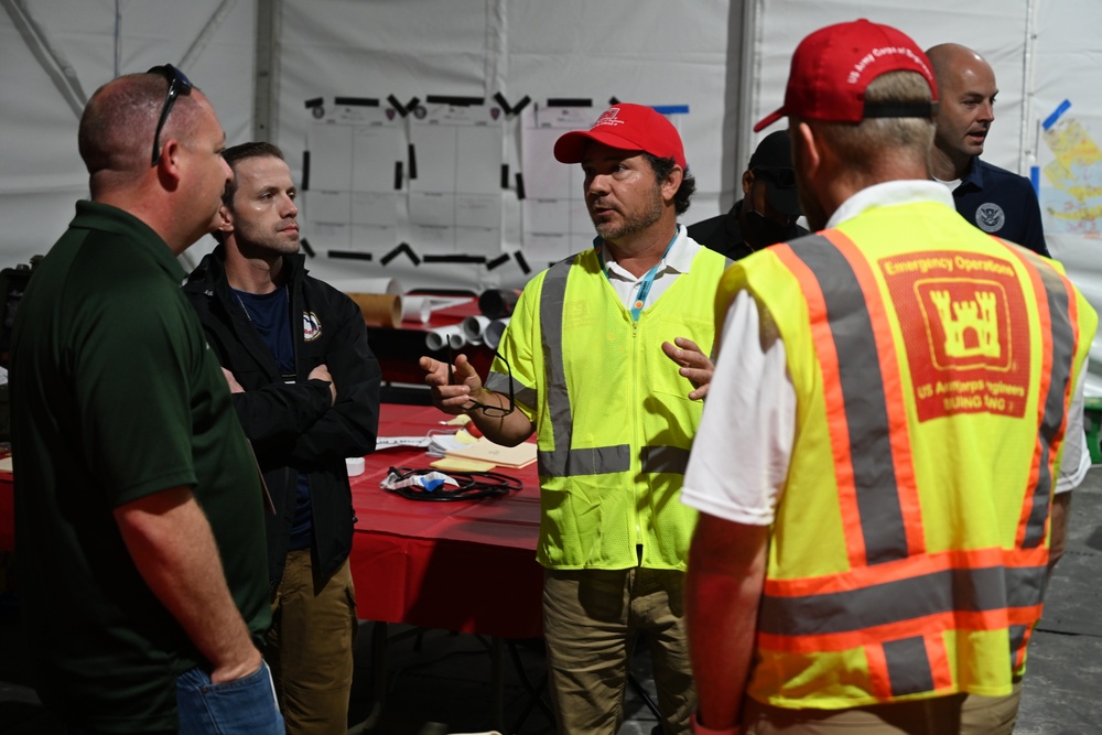 USACE coordinates Fort Myers Beach, Florida, disaster response activities with FEMA, state and local emergency management officials