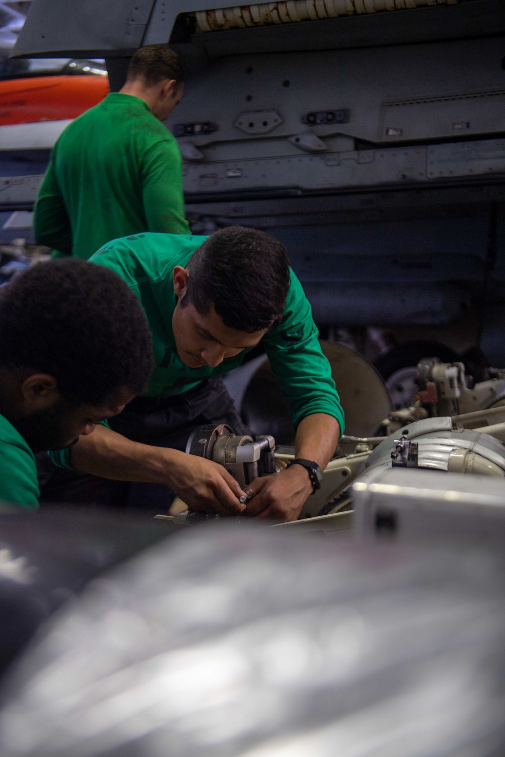 Sailors Perform maintenance