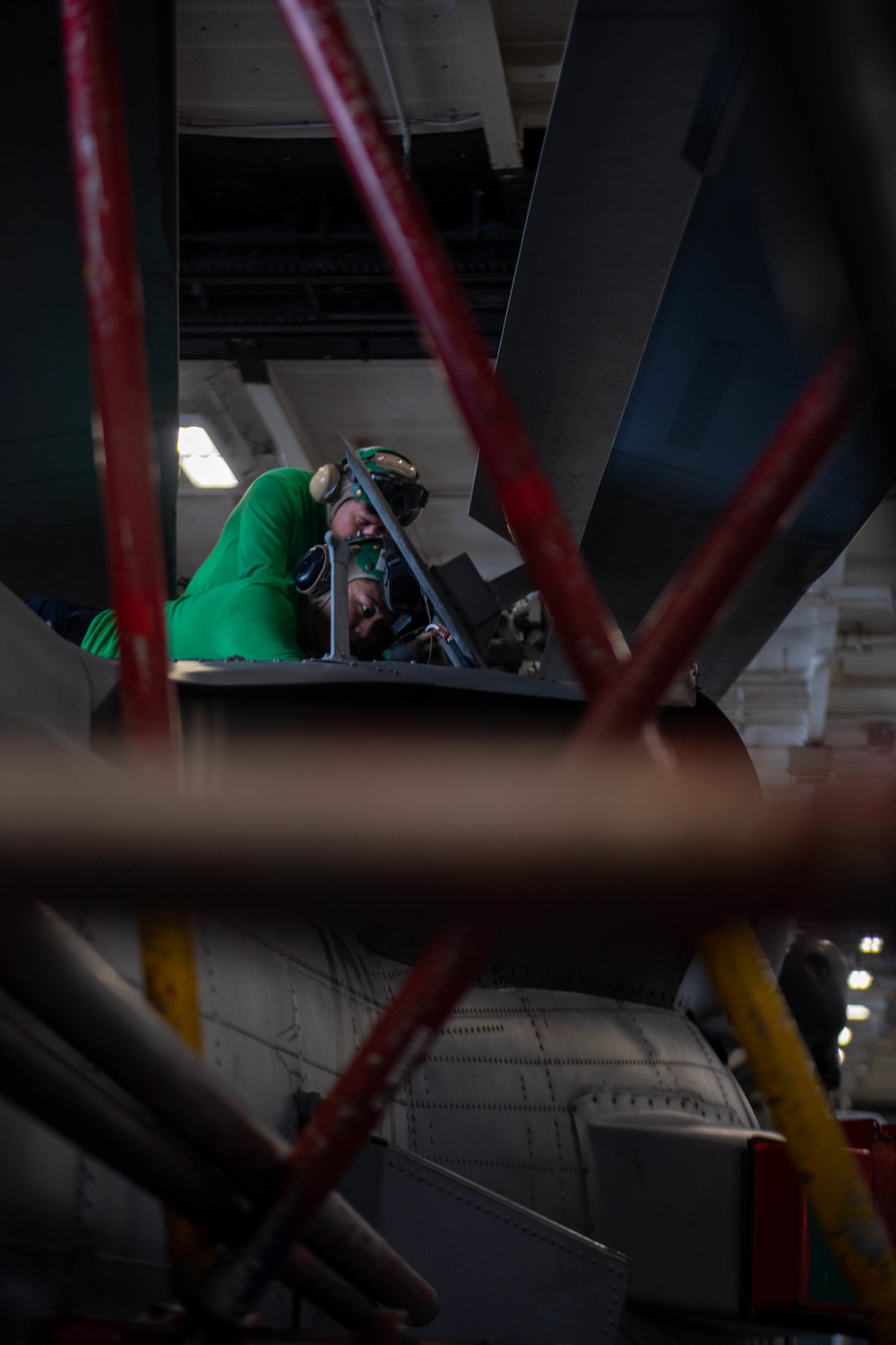 Sailors Perform maintenance