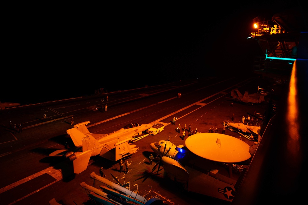 F/A-18E Super Hornet On The Flight Deck