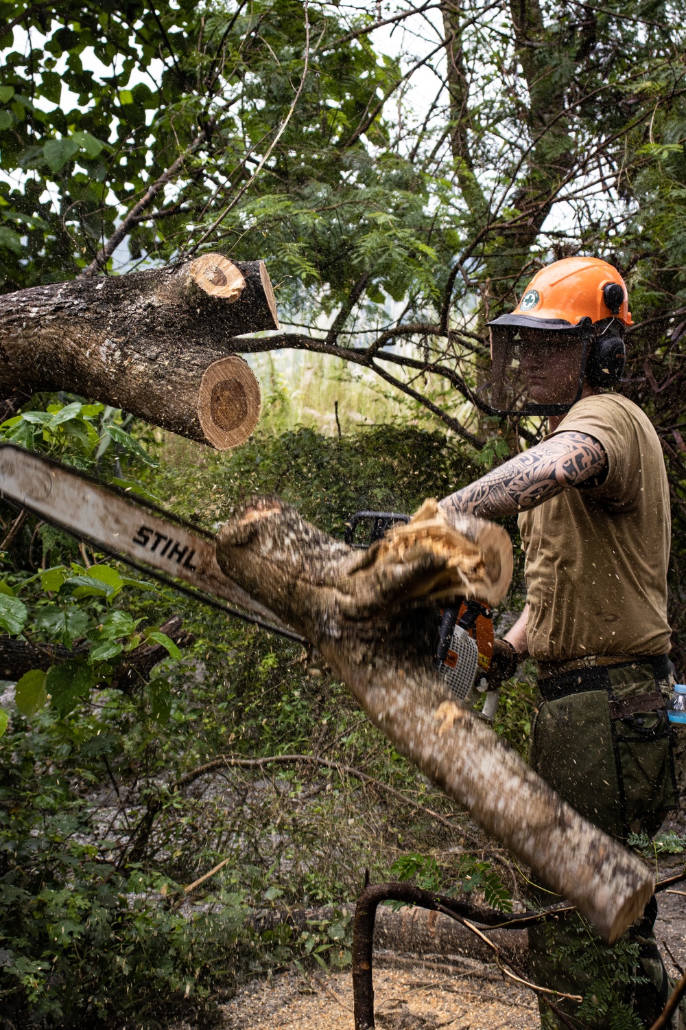 Philippine And U.S. Navy Seabees Build Together