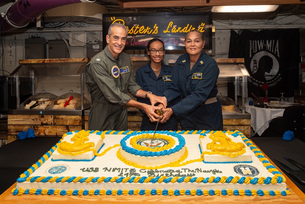 Nimitz Celebrates Navy Birthday