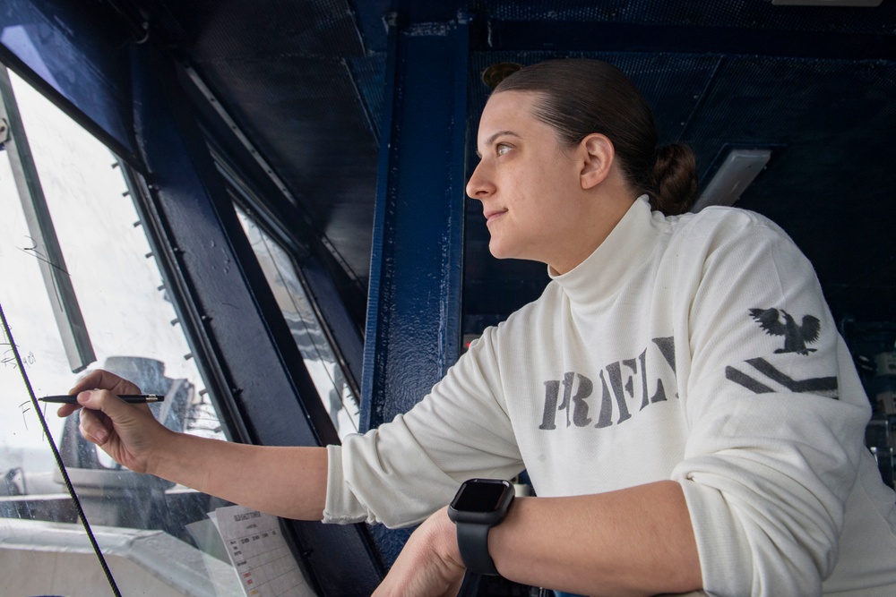 Sailor Stands Watch