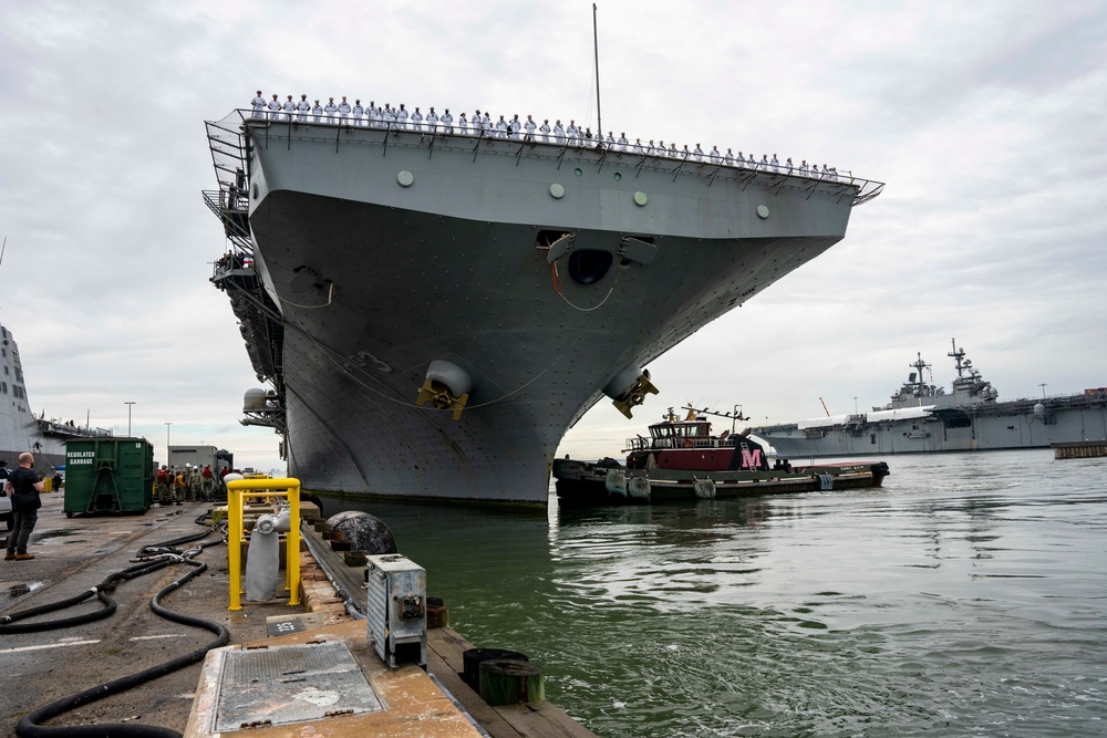 USS Kearsarge returns to Naval Station Norfolk