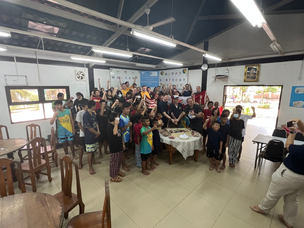 USS Higgins Conducts Community Relations Event in Thailand