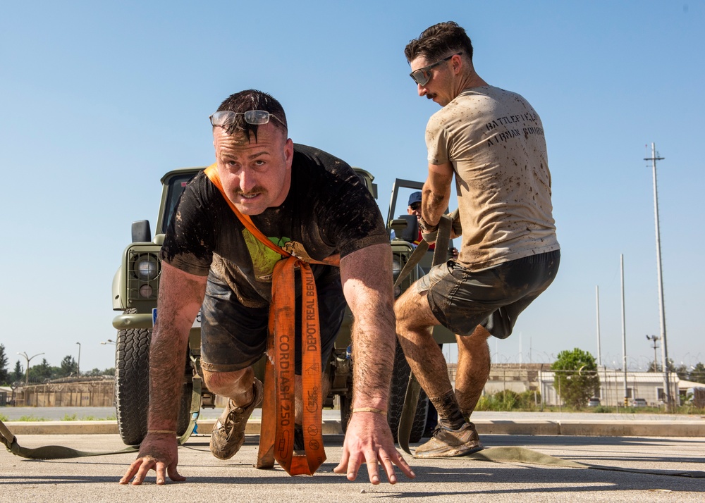 ‘Climbing’ the leaderboard, service members participate in Spanish Pegasus Race