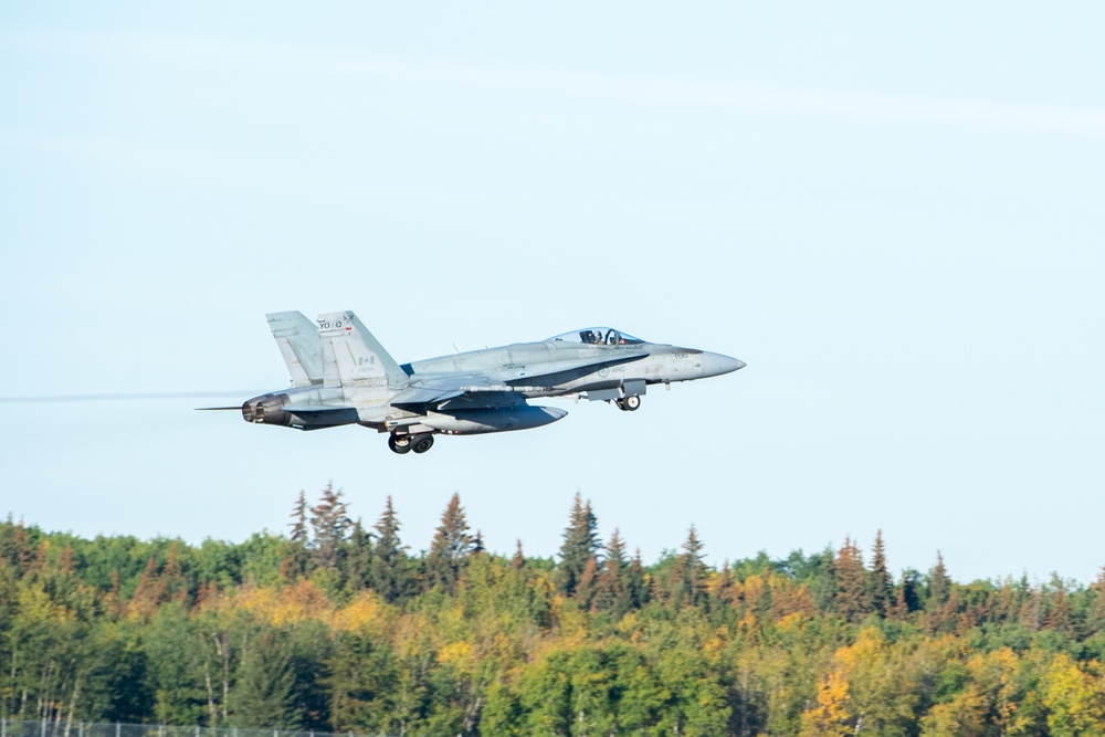 Royal Canadian Air Force Cf-188 take off