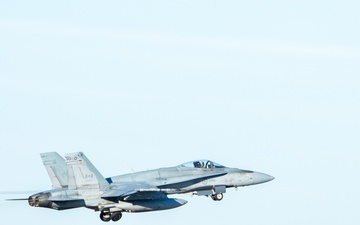 Royal Canadian Air Force Cf-188 take off