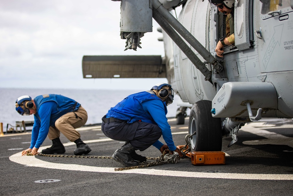 Ramage Conducts Flight Operations