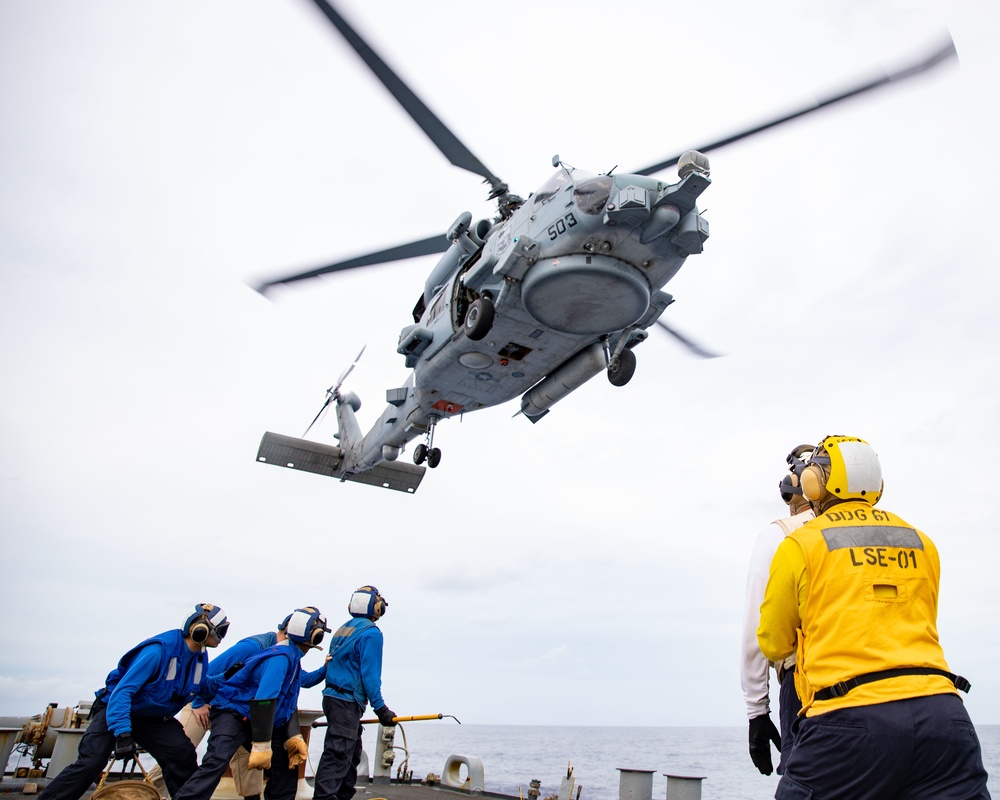 Ramage Conducts Flight Operations