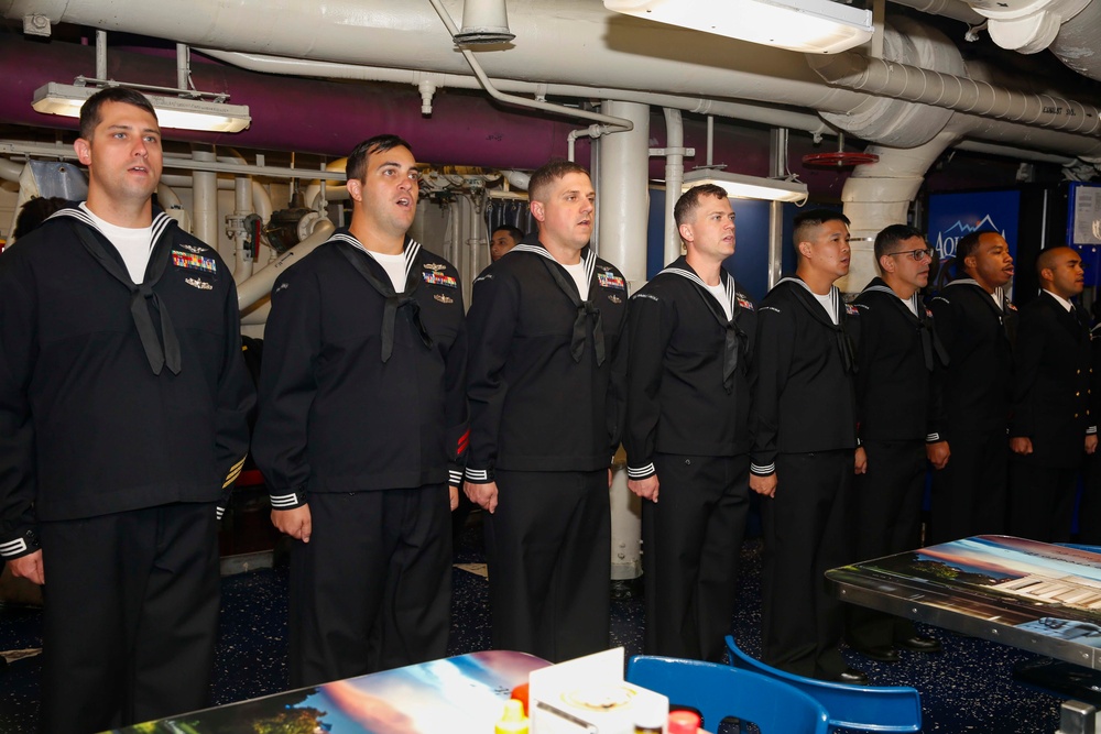 Abraham Lincoln celebrates Navy’s 247th birthday