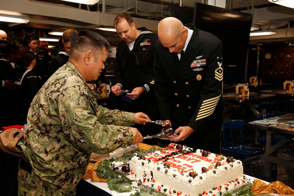 Abraham Lincoln celebrates Navy’s 247th birthday